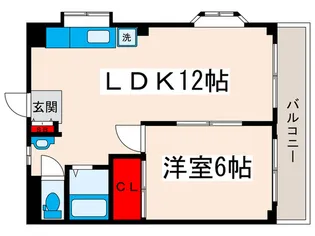アーバンハイツ扇【2階】の間取り