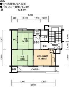 UR知立【5階】の間取り