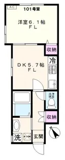 チャルテ湯島【1階】の間取り