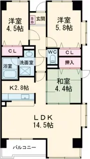 シャトレM【2階】の間取り