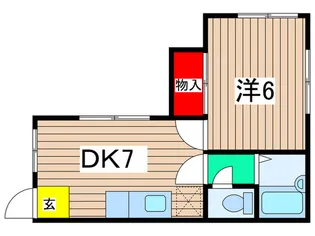 マイルーム今川【1階】の間取り