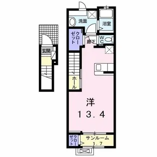 キャネル【2階】の間取り