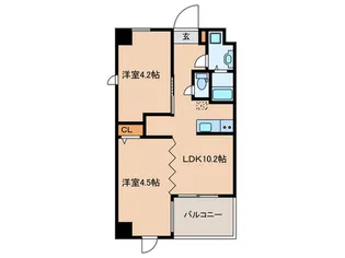 THE MARINA BAY【5階】の間取り