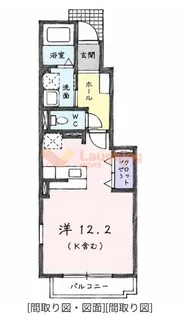 ミーツハオス西町弐番館【1階】の間取り