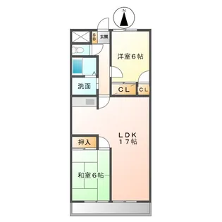 メゾン・ド・グラシューズ【2階】の間取り