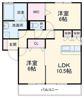 ボナールSIIIB【1階】の間取り