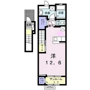 ロンド フランシール【2階】の間取り