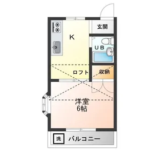 レオパレス茅ヶ崎第28【2階】の間取り