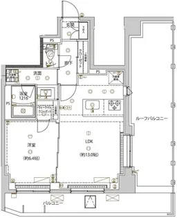 ユリカロゼ五反野III【8階】の間取り