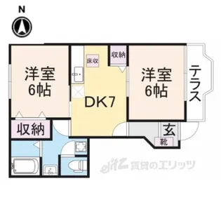 グランジェルメ【1階】の間取り