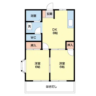 シティハイツ大石【1階】の間取り