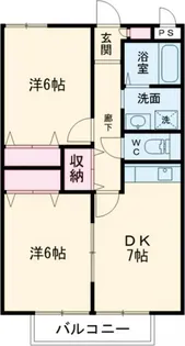 メゾンクレール【1階】の間取り