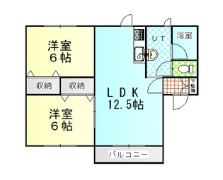 ラ・プラージュ【1階】の間取り