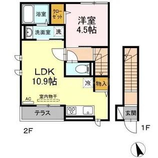セジュール西台8【2階】の間取り