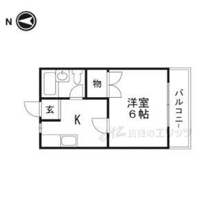 ウェルシィー氷室【1階】の間取り