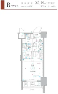 Le a横濱阪東橋参番館【7階】の間取り