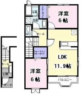 セレーノ B【2階】の間取り
