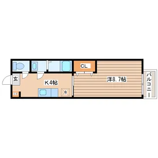 プルミエール地中海【2階】の間取り