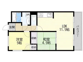 パールマンション【3階】の間取り