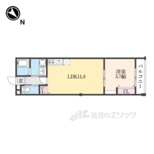 メゾン栗東辻【2階】の間取り
