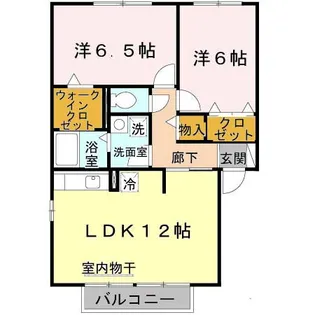アルカディア【1階】の間取り