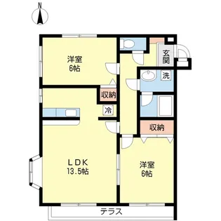 VOLQLAURE【1階】の間取り