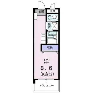 カーサ オーラ・ソーレ【3階】の間取り