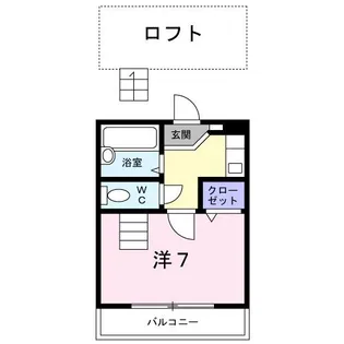 ラポール太田下町【2階】の間取り