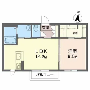 メゾンクレスト【2階】の間取り