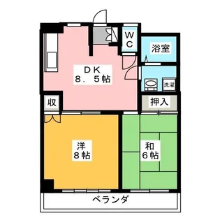 ガーデンヒルズ【3階】の間取り