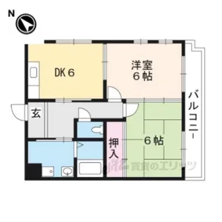 ニュー大将軍松兼2【2階】の間取り