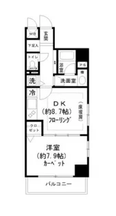 エクメーネ日本橋【2階】の間取り