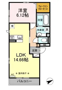 シャルール本牧【2階】の間取り