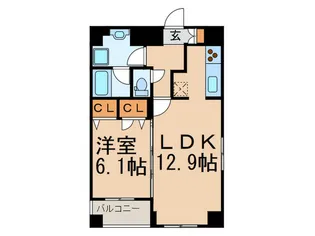 クロスレジデンス蒲田の間取り