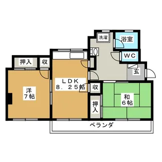 コーポ原【3階】の間取り