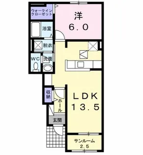 メゾン・ハーモニーII【1階】の間取り