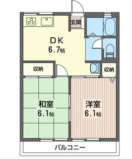 シティーハイムテクノ【2階】の間取り