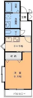 デリアス木屋町【3階】の間取り
