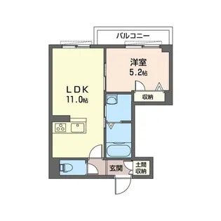 クレストテラス【2階】の間取り