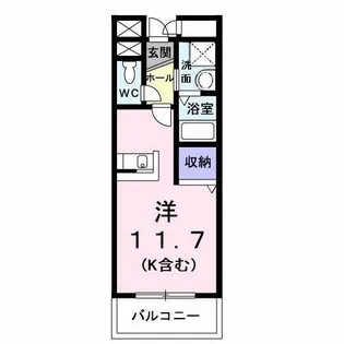 セイクリッド【1階】の間取り