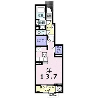 ペルル プラージュ【1階】の間取り