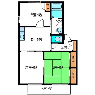 ディアス安積 C棟【2階】の間取り