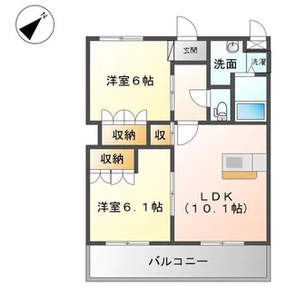 熊本県熊本市北区麻生田4【マンション】の間取り