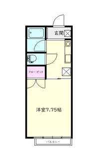 プチメゾン女池東【1階】の間取り