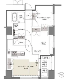 フォレストビュー護国寺【6階】の間取り