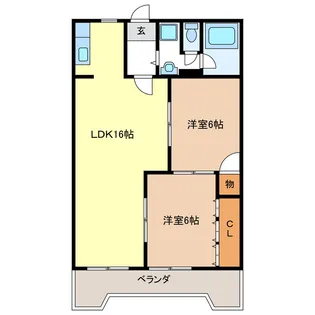 SOLEIL OBUSA【2階】の間取り