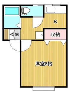 ミニーハウスB【2階】の間取り
