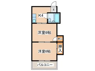 みなづきハイツ【1階】の間取り