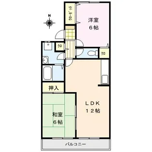 福岡県久留米市山川町【アパート】の間取り