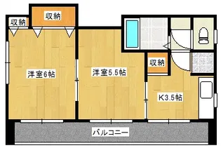 ホウムズビル【3階】の間取り